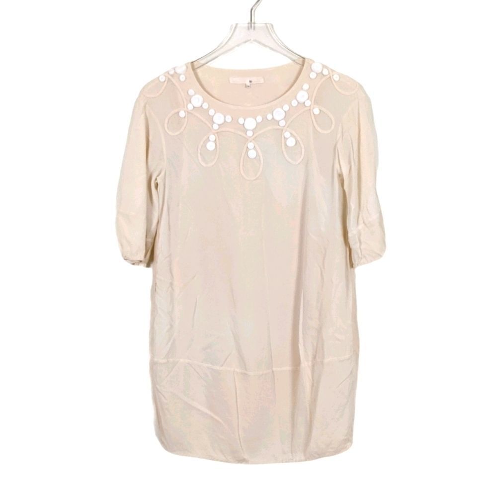 3.1 Phillip Lim Cream Silk Mini Dress Women's 0